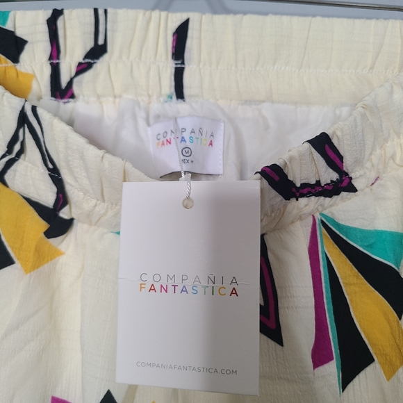 Modcloth Compania Fantastica Geometric Fan Swing Skirt NEW - Picture 3 of 5